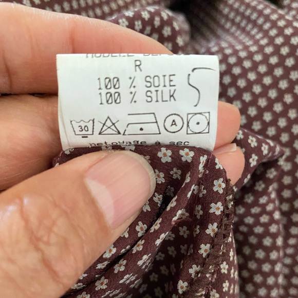 Lisa D soft 100% silk peasant dress - Picture 7 of 16